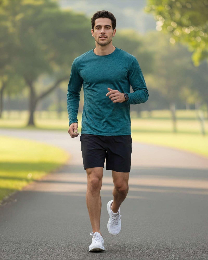 REALESSENTIALS Real Essentials 4 Pack: Mens Long Sleeve Dry Fit T Shirts Hiking Fishing Workout Gym Work Sun UPF 50 Wicking Running Tee, Set 2, XX-Large - Image 4